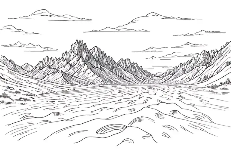 salt lake bed tattoo design idea