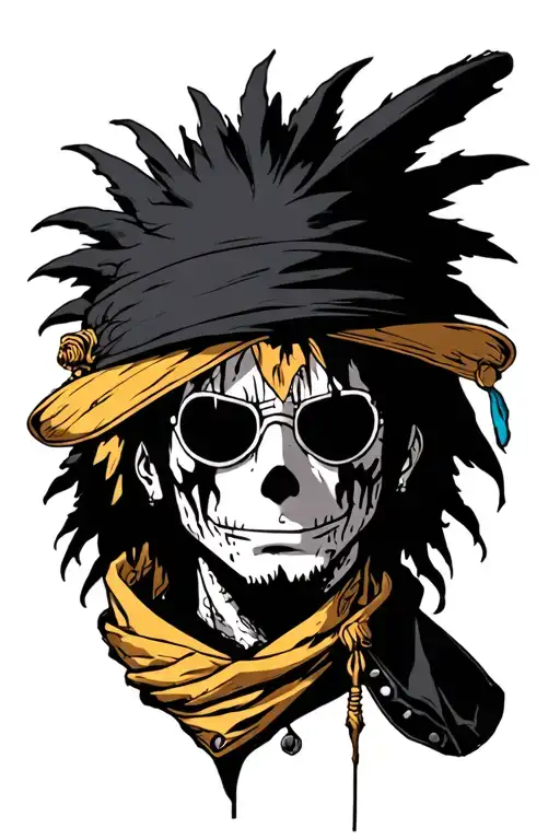trafalgar law one piece tattoo design idea
