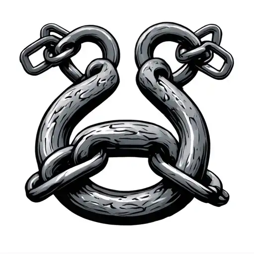 new chains same shackles tattoo design idea