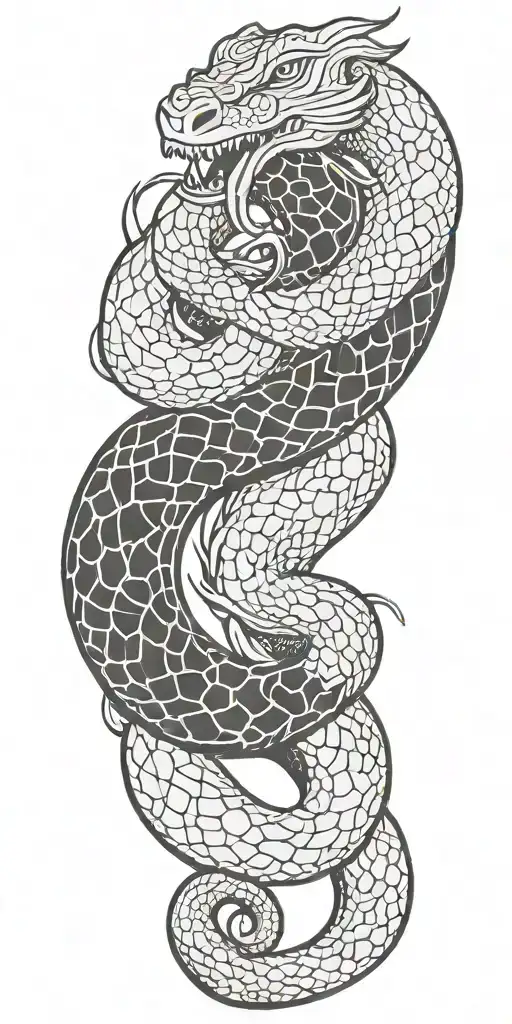 nãga serpent khmer style tattoo tattoo design idea