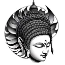 Buddhist tattoo design idea