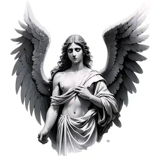 Angel Raphael tattoo design idea