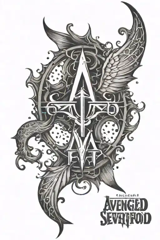 avenged sevenfold logo tattoo design idea