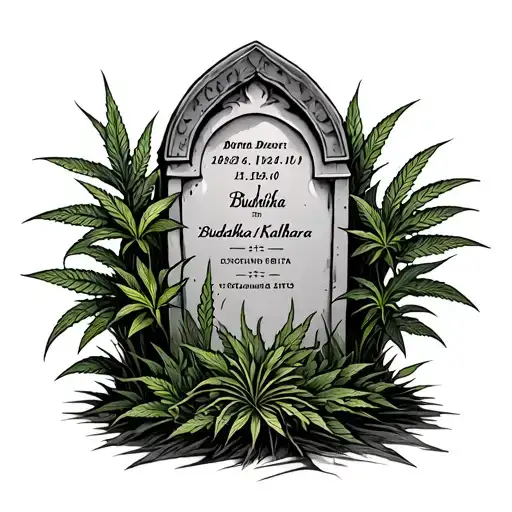 born 1994.10.11 death 2025.04.10 name-Buddhika Kalhara my grave yard covered with weed plant growing tattoo design idea