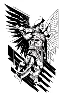 Gladiator and Atlas Titan Atlas body tattoo design idea