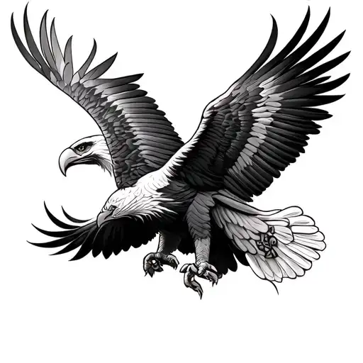 Mexican eagle tattoo design idea