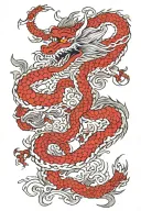 Dragon and Bear  tattoo design idea