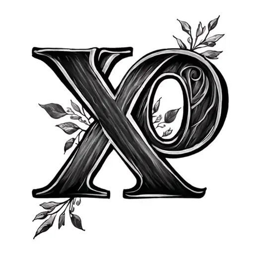 xoxo tattoo design idea