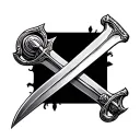 Cross Sword tattoo design idea