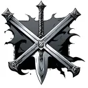 Cross Sword tattoo design idea