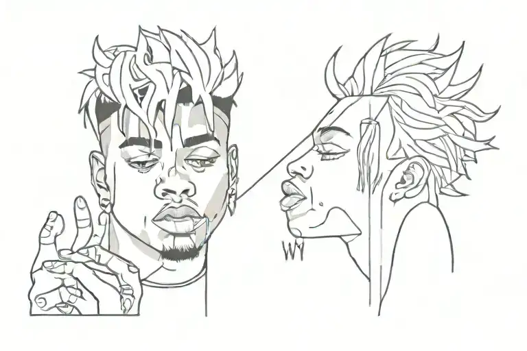 no vanity juice wrld tatto tattoo design idea