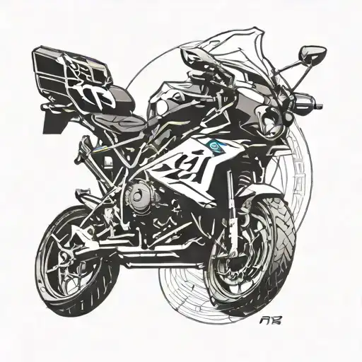 Incorporate the BMW logo into a sleek and modern design with the number 17 subtly integrated tattoo design idea