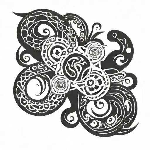 scorpio taurus fusion tattoo design idea
