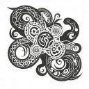 scorpio taurus fusion tattoo design idea