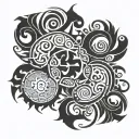 scorpio taurus fusion tattoo design idea