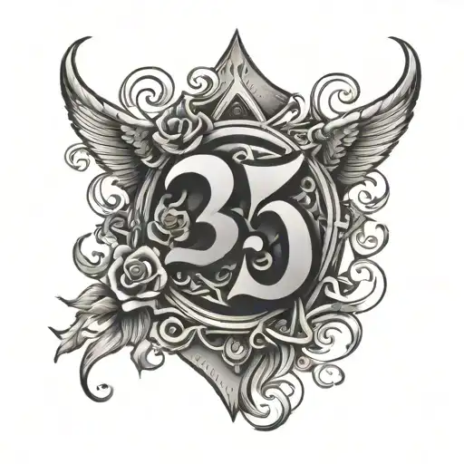 Lucky 13 tattoo design idea
