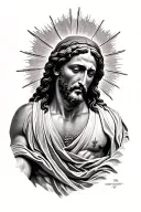 jesus christ tattoo design idea