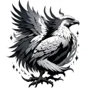 🔥 ASD Section (Upper/Outer Arm)Theme: Identity, strength, love, and neurodiversity* Phoenix: Rising in vibrant color  tattoo design idea