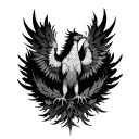 🔥 ASD Section (Upper/Outer Arm)Theme: Identity, strength, love, and neurodiversity* Phoenix: Rising in vibrant color  tattoo design idea