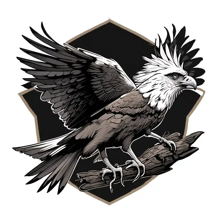 red kite bird tattoo design idea