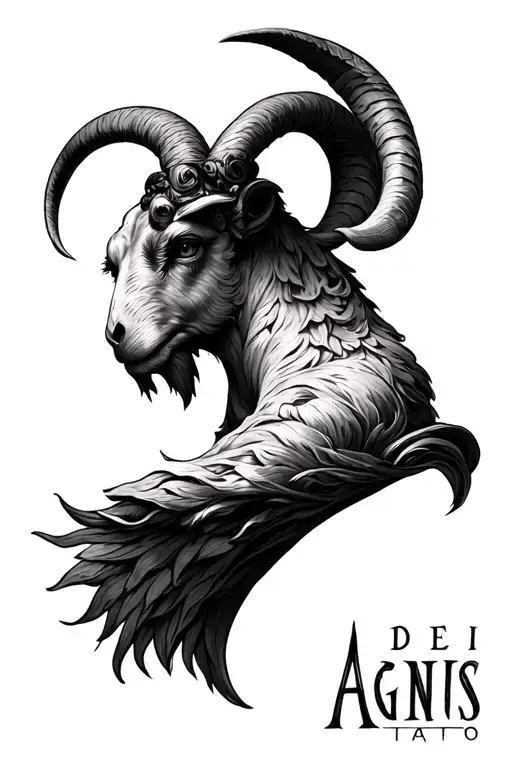 Agnus dei tattoo design idea