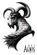 Agnus dei tattoo design idea