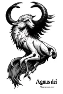 Agnus dei tattoo design idea