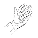 Open Hands tattoo design idea