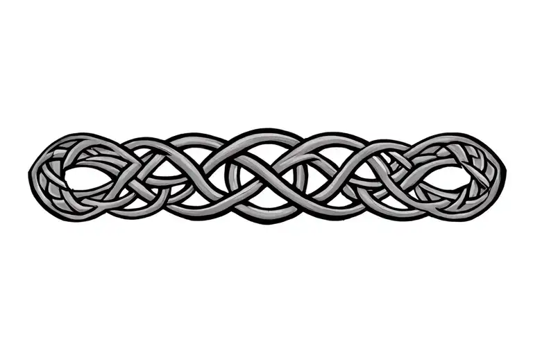 Celtic trinity knot tattoo design idea