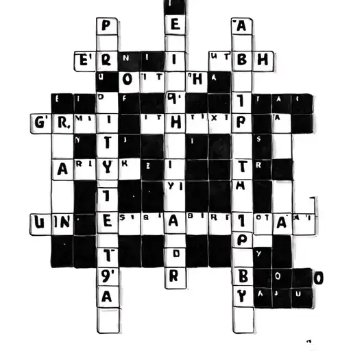 Crossword Puzzle tattoo design idea