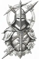 knight templar tattoo design idea