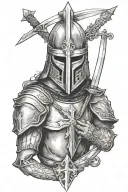 knight templar tattoo design idea