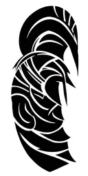 spartan and viking tribal patterns tattoo design idea