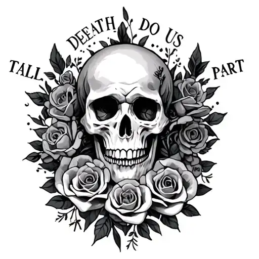 Till Death Do Us Part tattoo design idea