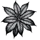leaf tattoo design idea