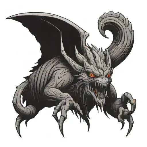 Cryptid tattoo design idea