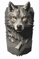 minecraft wolf tattoo design idea