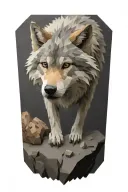 minecraft wolf tattoo design idea