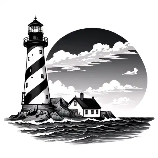 LBI lighthouse  tattoo design idea