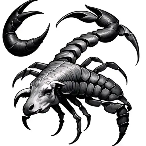 Taurus Scorpio tattoo design idea