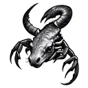 Taurus Scorpio tattoo design idea