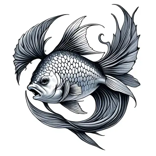 pisces, Gemini Aquarius zodiac sign mixed tattoo design idea