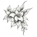 Coverup Floral tattoo design idea