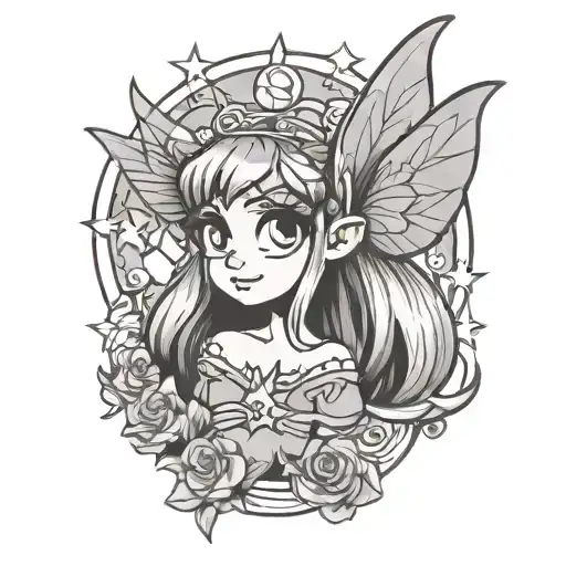 star vs the forces of evil star butterfly tattoo design idea