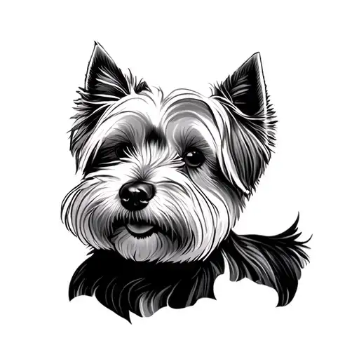 Westie tattoo design idea