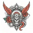 red dwarf detroit tattoo design idea