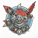 red dwarf detroit tattoo design idea