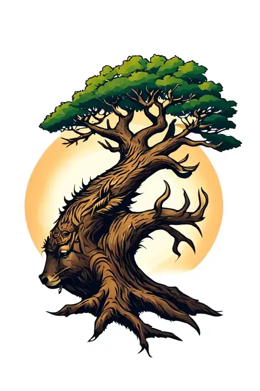 "Nara" Viking Life Tree tattoo design idea