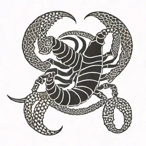 scorpion tribal tattoo  tattoo design idea