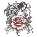 fighting lust  tattoo design idea